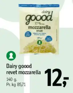 Føtex Dairy good revet mozzarella tilbud