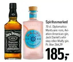 Føtex Spiritusmarked (Jack Daniel's / Malfy / Diplomatico) tilbud