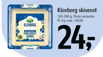 Føtex Klovborg skiveost tilbud