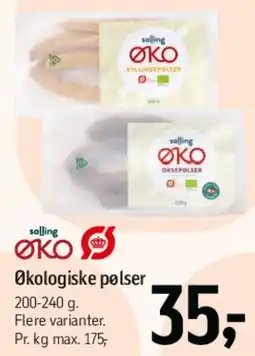 Føtex Økologiske pølser tilbud