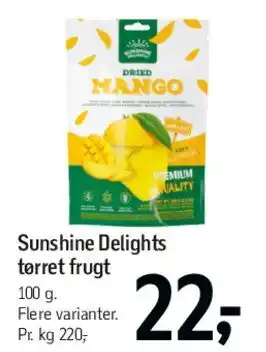 Føtex Sunshine Delights tørret frugt tilbud