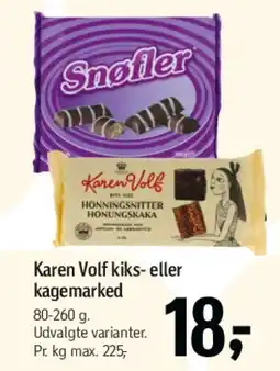 Føtex Karen Volf kiks- eller kagemarked tilbud