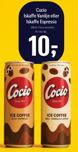 Føtex Cocio Iskaffe Vanilje eller Iskaffe Espresso tilbud