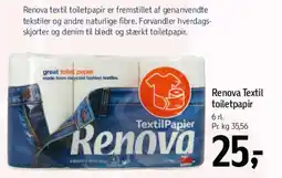Føtex Renova Textil toiletpapir tilbud