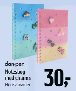 Føtex Notesbog med charms tilbud
