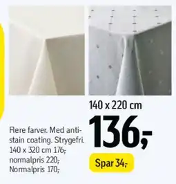 Føtex Gardiner/forhæng 140 x 220 cm tilbud