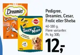 Føtex Pedigree / Dreamies / Cesar / Frolic / Sheba tilbud
