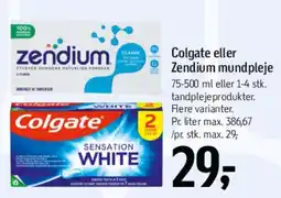 Føtex Colgate eller Zendium mundpleje tilbud