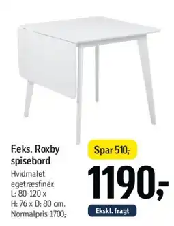 Føtex Roxby spisebord tilbud