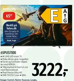 Føtex Philips 65 4K UHD Smart TV (65PUS7000) tilbud
