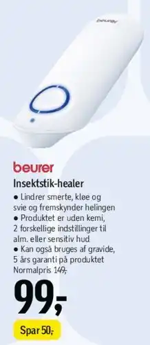 Føtex Beurer insektstik-healer tilbud