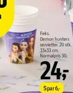 Føtex Demon Hunters papkrus (8-pak) tilbud