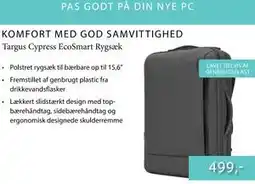 CBC Targus Cypress EcoSmart Rygsæk tilbud