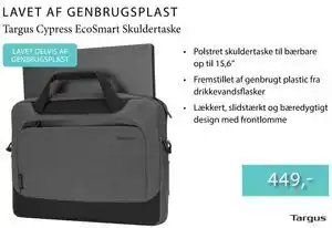 CBC Targus Cypress EcoSmart Skuldertaske tilbud