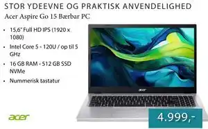 CBC Acer Aspire Go 15 Bærbar PC tilbud