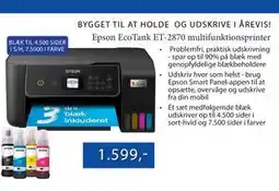 CBC Epson EcoTank ET-2870 multifunktionsprinter tilbud
