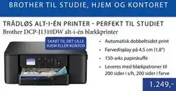 CBC Brother DCP-J1310DW alt-i-én blækkprinter tilbud