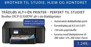 CBC Brother DCP-J1310DW alt-i-én blækkprinter tilbud