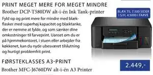 CBC Brother DCP-T580DW alt-i-én Ink Tank-printer tilbud