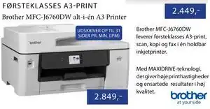 CBC Brother MFC-J6760DW alt-i-én A3 Printer tilbud