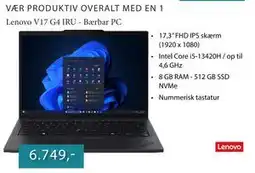 CBC Lenovo V17 G4 IRU - Bærbar PC tilbud