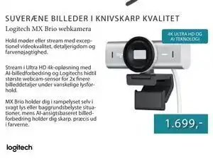 CBC Logitech MX Brio webkamera tilbud