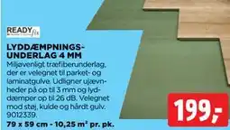jem & fix LYDDÆMPNINGSUNDERLAG 4 MM tilbud