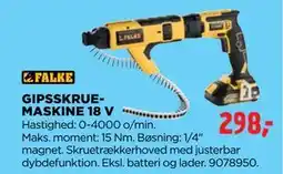 jem & fix GIPSSKRUEMASKINE 18 V tilbud
