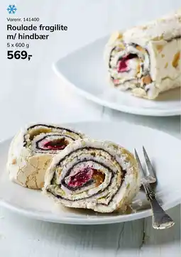 Dagrofa Food Service Roulade fragilite m/ hindbær tilbud