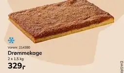 Dagrofa Food Service Drømmekage tilbud