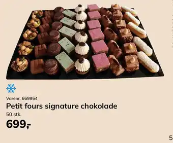 Petit fours signature chokolade
