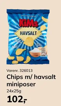 Dagrofa Food Service Chips m/ havsalt miniposer tilbud