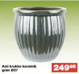 Bauhaus Asti krukke keramik grøn 037 tilbud