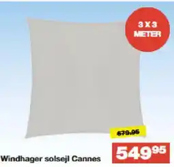 Bauhaus Windhager solsejl Cannes tilbud