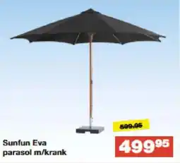 Bauhaus Sunfun Eva parasol m/krank tilbud