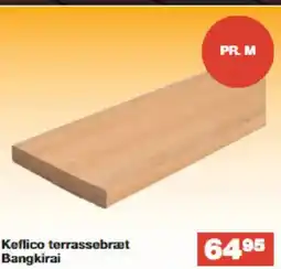 Bauhaus Keflico terrassebræt Bangkirai tilbud