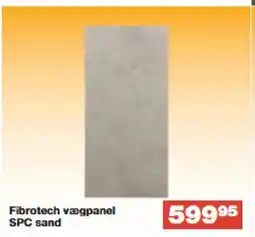 Bauhaus Fibrotech vægpanel SPC sand tilbud