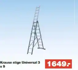 Bauhaus Krause stige Universal 3 x 9 tilbud