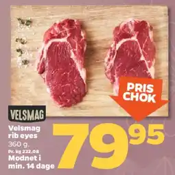 Netto Velsmag rib eye tilbud