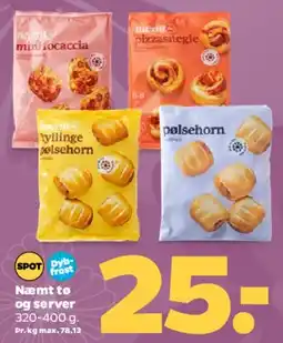 Netto Frosne bagervarer - nemt at servere tilbud