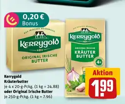 REWE DE Kerrygold Kräuterbutter oder Original Irische Butter tilbud