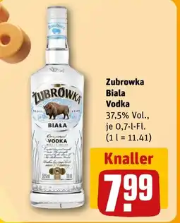 REWE DE Zubrowka Biala Vodka tilbud