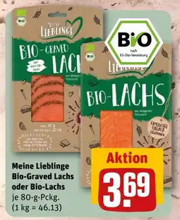 REWE DE Meine Lieblinge Bio-Graved Lachs oder Bio-Lachs tilbud