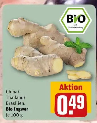 REWE DE Bio Ingwer tilbud
