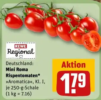REWE DE Mini Roma Rispentomaten tilbud