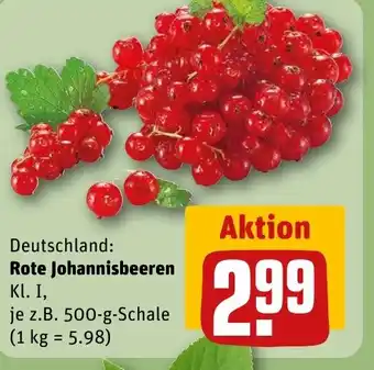 REWE DE Rote Johannisbeeren tilbud