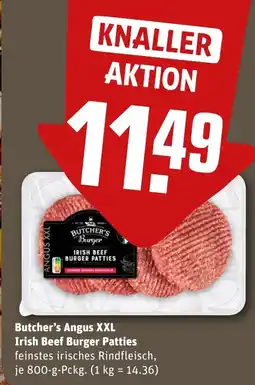REWE DE Butcher's Angus XXL Irish Beef Burger Patties tilbud