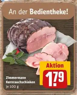 REWE DE Zimmermann Kernrauchschinken tilbud