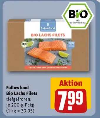 REWE DE Followfood Bio Lachs Filets tilbud