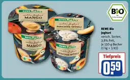 REWE DE REWE Bio Joghurt tilbud